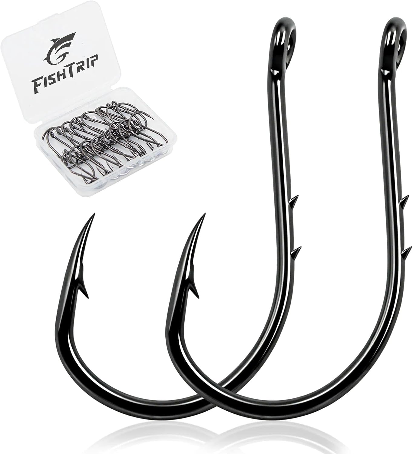 FishTrip 50/100pcs Octopus Baitholder Hooks, Circle Hooks for Freshwater