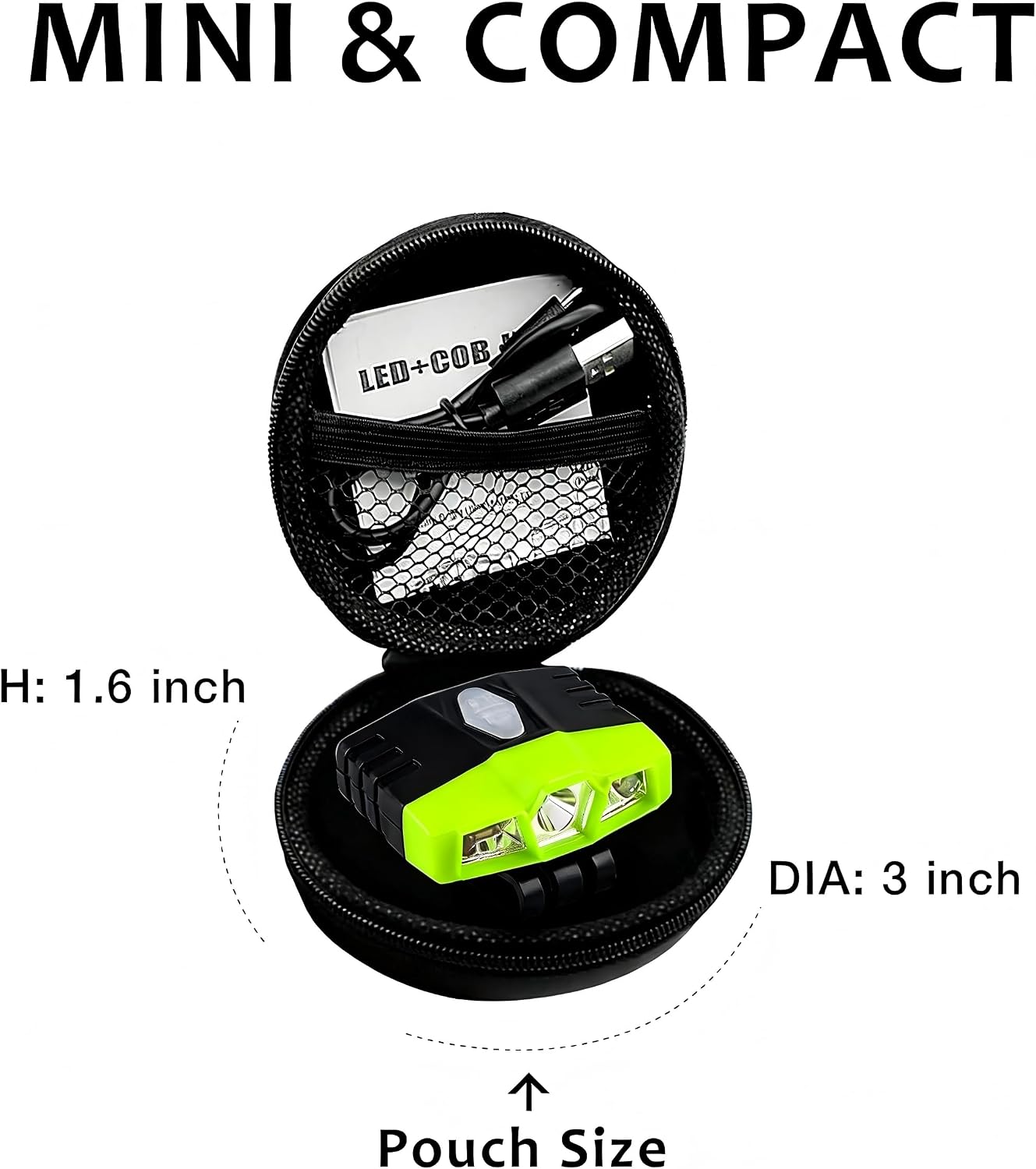 LHOTSE Rechargeable LED Hat Clip Light