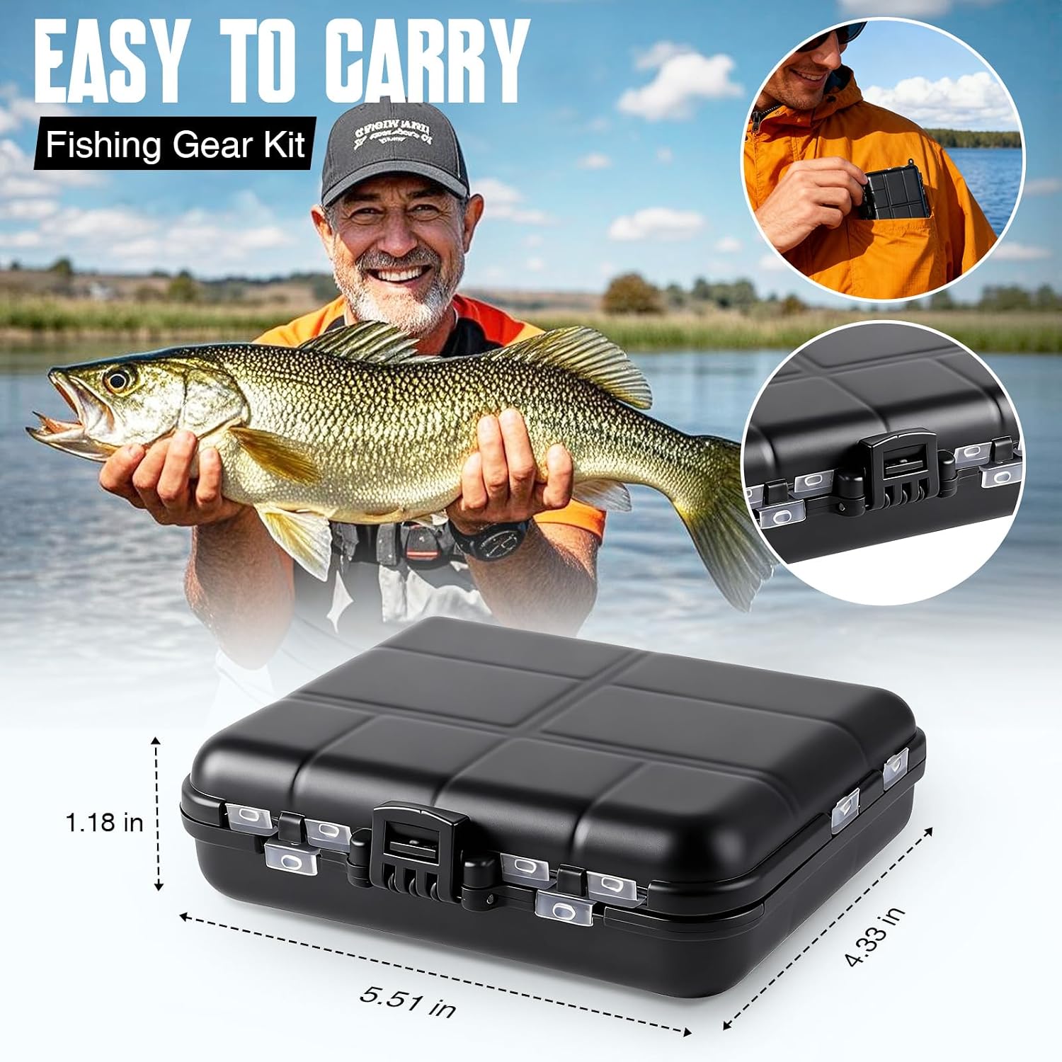 TOPFORT 187/343pcs Fishing Accessories Kit, Organized Fishing Tackle Box with Tackle Included, Fishing Hooks, Fishing Weights Sinkers, Fishing Gear and Equipment, Fishing Gift for Men