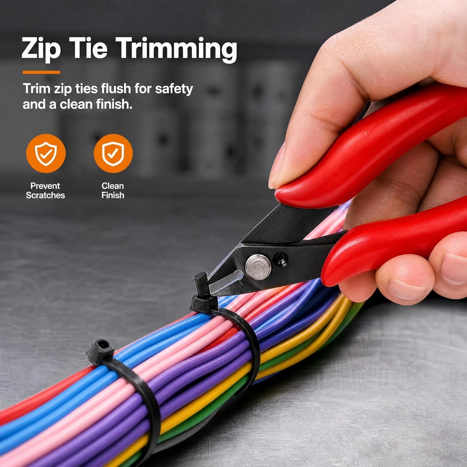 Covzoe 10 Pieces Small Wire Cutters, 5 Inch Micro Flush Cutter