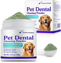 Dog Teeth Cleaning Powder - Dog Dental Powder - Dog Breath Freshener - Targets Tartar & Reduces Plaque & Bad Breath - Teeth Cleaning Made Easy Eliminate - Formulated for Small, Medium, Large Dogs