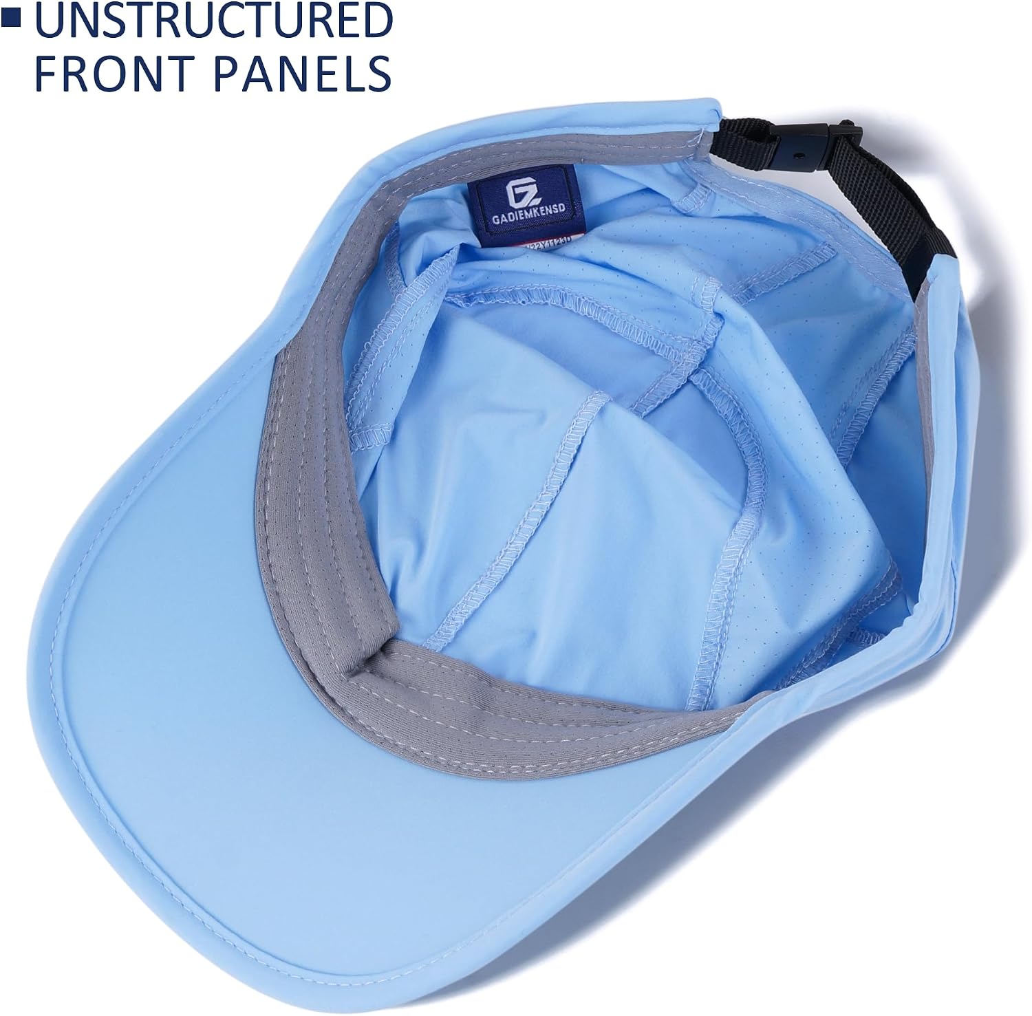 GADIEMKENSD Stretch Running Hat with Soft Brim, Quick Dry, Unstructured, Unisex-Adult