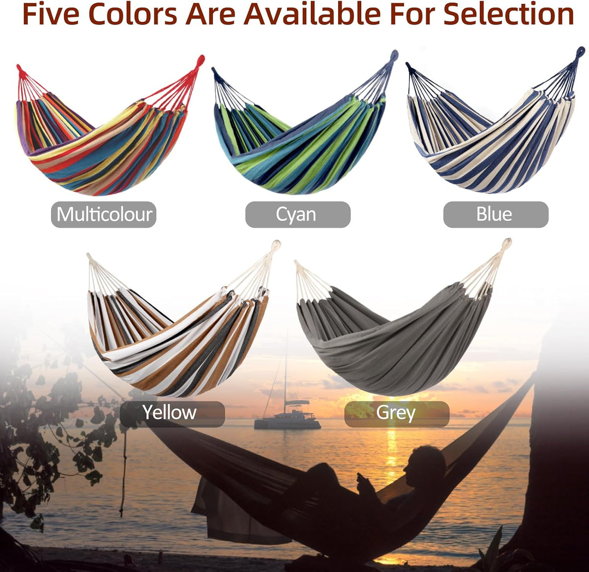 Camping Portable Hammock for Outdoor,450 lbs Weight Capacity