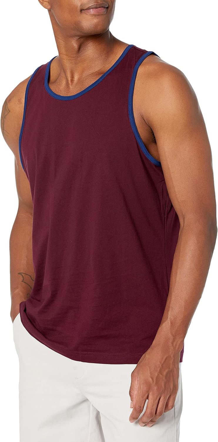 Amazon Essentials Men's Regular-Fit Sleeveless Tank Tops