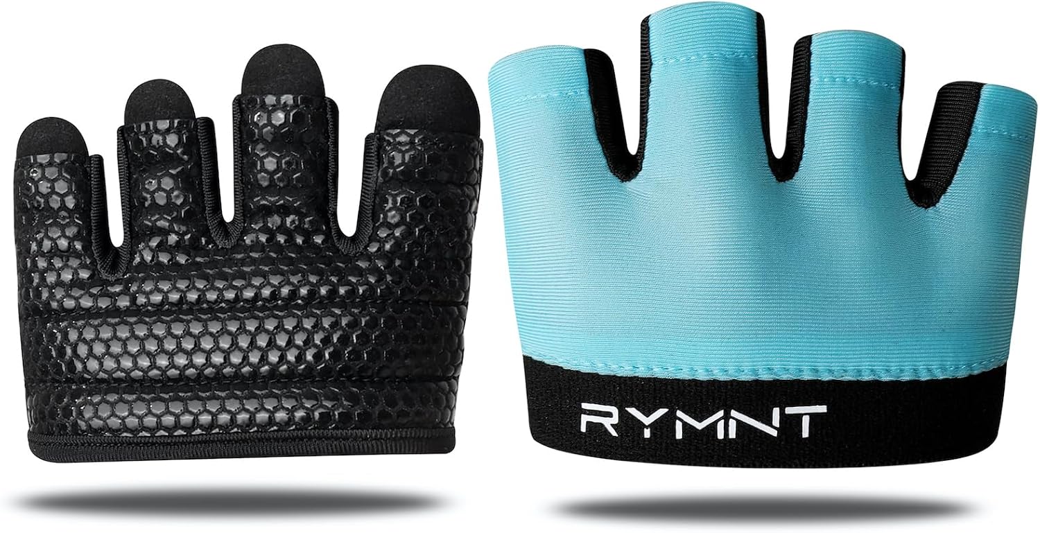 Minimal Workout Gloves for Women Men, Micro Fingerless Gym Gloves Grip Pads