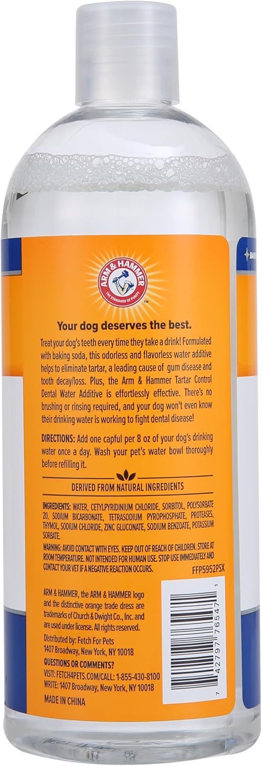 Arm & Hammer Clinical Care Dental Rinse for Dogs, 16 Fl Oz, 2-Pack