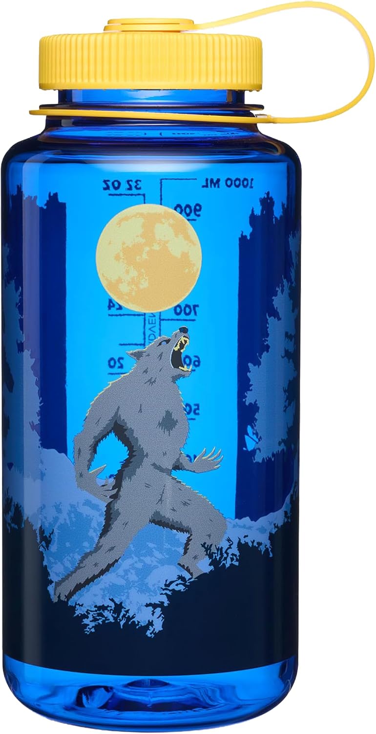 Nalgene 32 oz Wide Mouth Water Bottle, Aliens