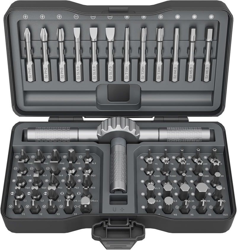 STREBITO Magnetic Screwdriver Set, 67-in-1 Ratcheting Screwdriver Set