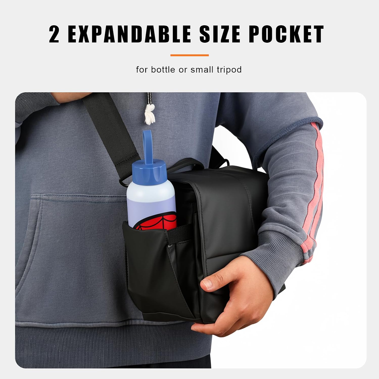 Besnfoto Camera Bag Small DSLR Camera Shoulder Bag for Photographer Waterproof Messenger Bag Crossbody Case Compatible with Canon Sony Nikon