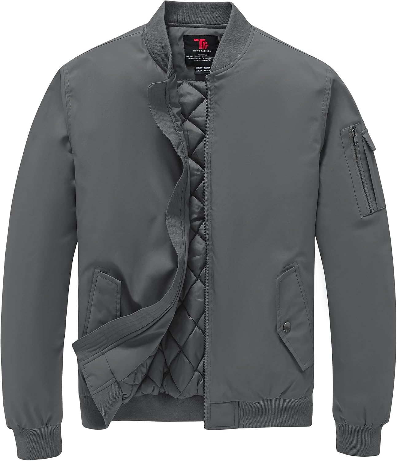 TBMPOY Men's Winter Bomber Jacket Fall Casual Windbreaker Softshell Jackets