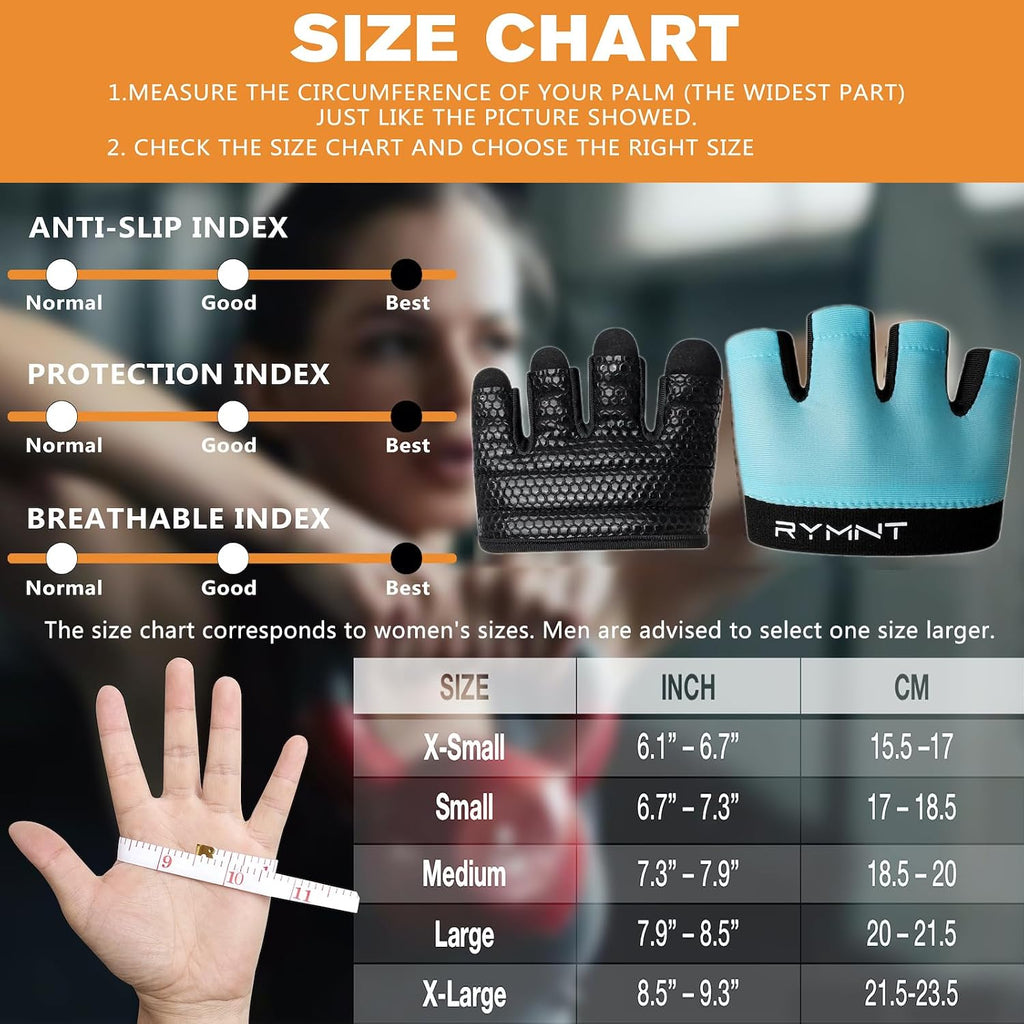 Minimal Workout Gloves for Women Men, Micro Fingerless Gym Gloves Grip Pads