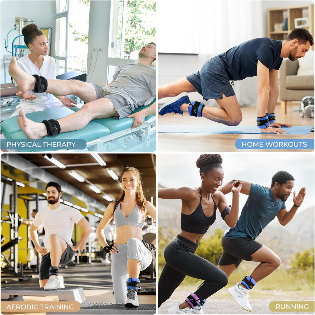 Sportneer Adjustable Ankle Weights with Removable Weights, Easy to Adjust