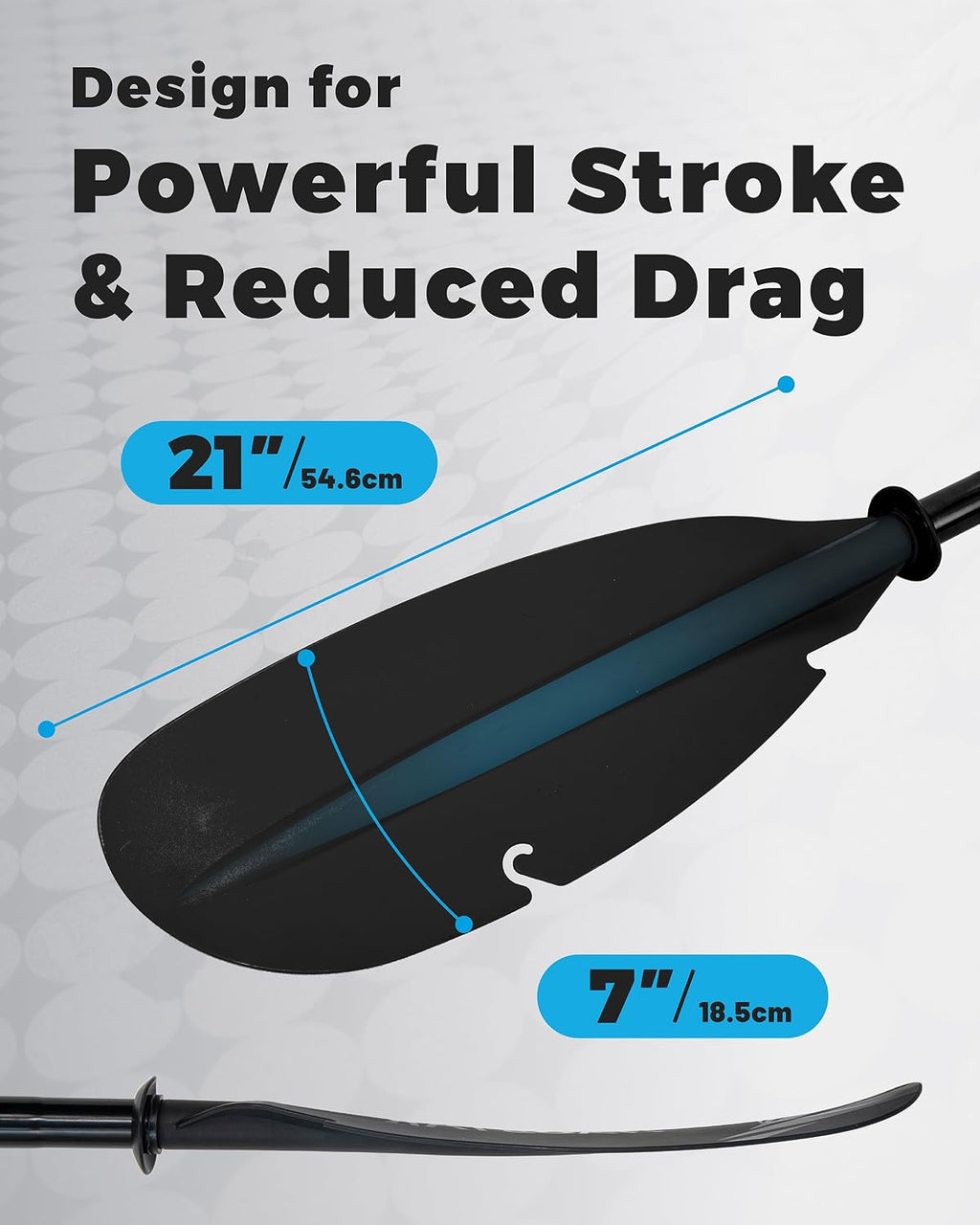 iTAOSTAR Adjustable Kayak Paddle, Aluminum Shaft and PP Blade, Floating Kayaking Oars with Anti-Freeze Grip & Drip Rings, 2-Piece Lightweight Oar for Kayak Canoe Fishing – 225-235 cm (88.6-92.5 in)
