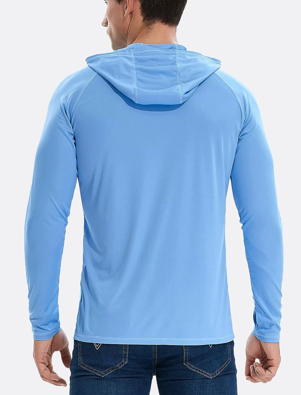 3 Pack Men's UPF 50+ Sun Protection Shirts Fishing Hoodie Long Sleeve