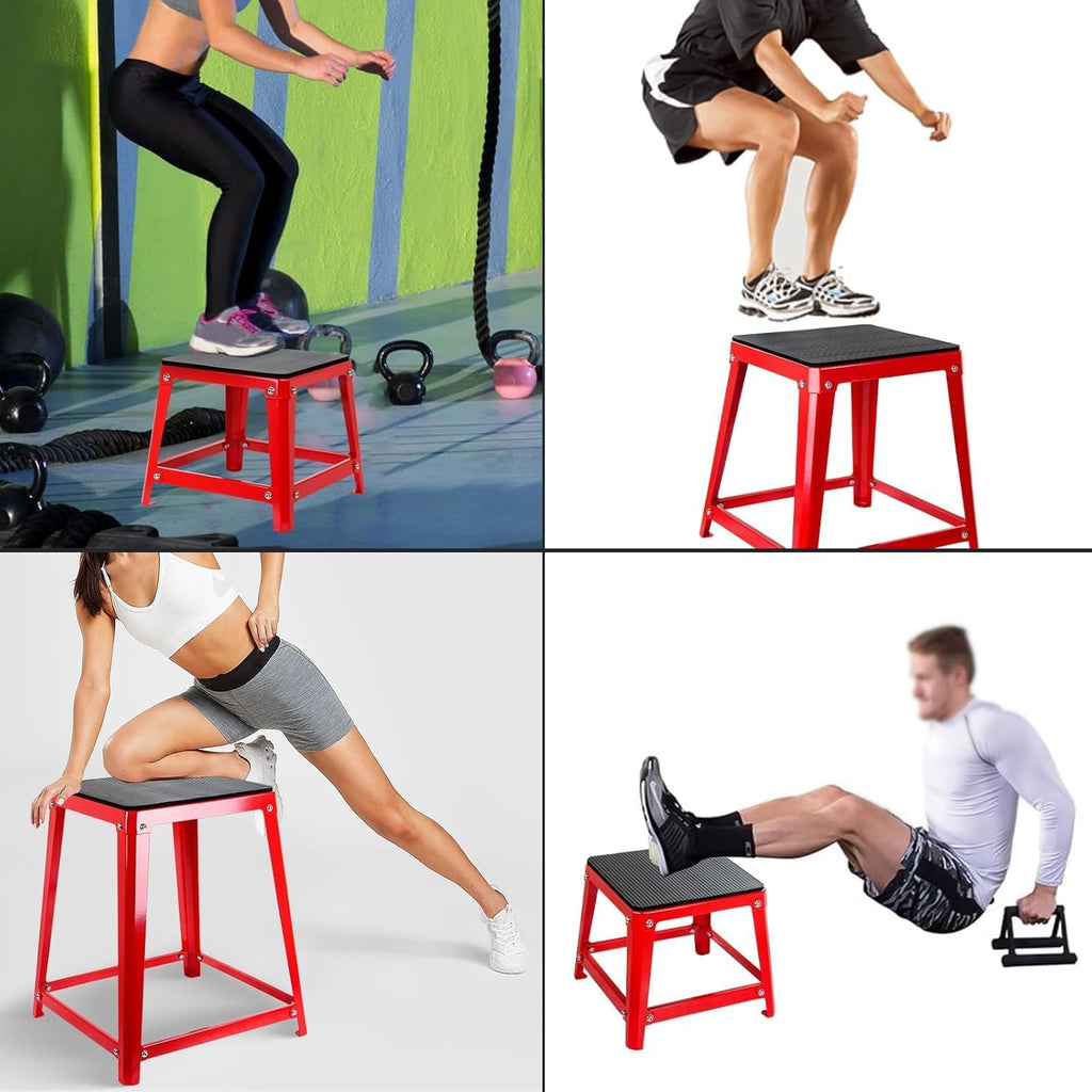 Plyometric Boxes Steel Plyo Box Fitness Exercise Jump Box For Home Gym Plyometric Jumping Exercises