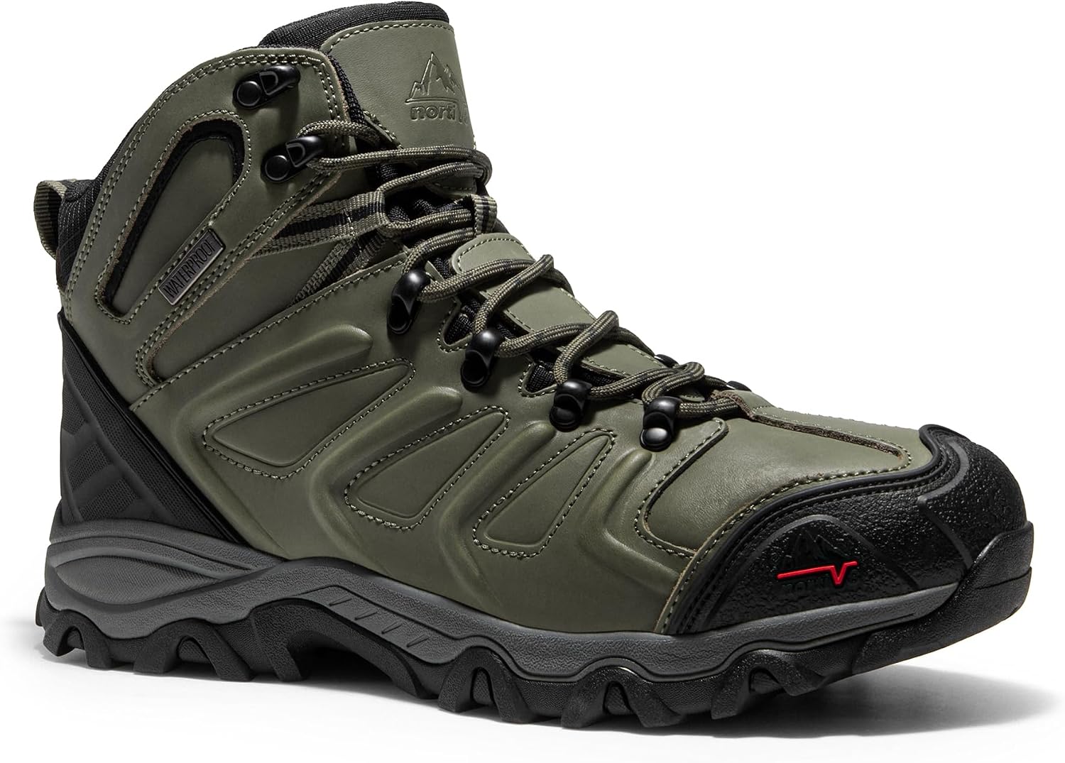 NORTIV 8 Men's Ankle High Waterproof Hiking Boots