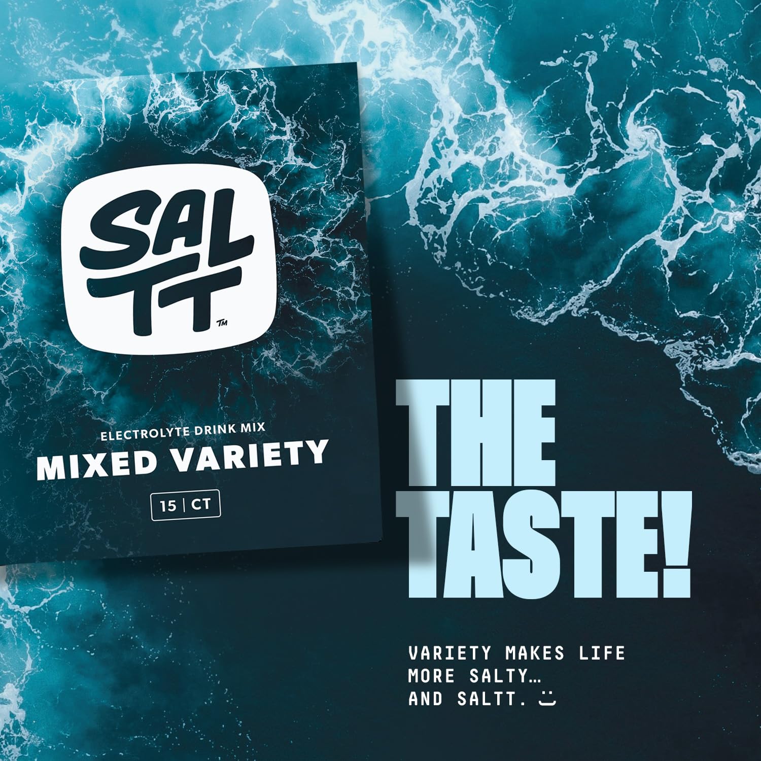 SALTT Electrolyte Packets - All Things Mixed Variety (15 Sticks) Zero Sugar
