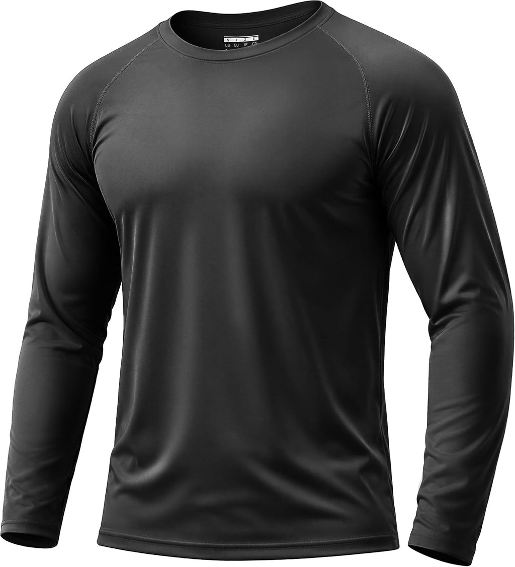 Boladeci Men's UPF 50+ Sun Protection UV SPF Shirts Long Sleeve Lightweight Quick Dry Swim T-Shirts Rash Guard