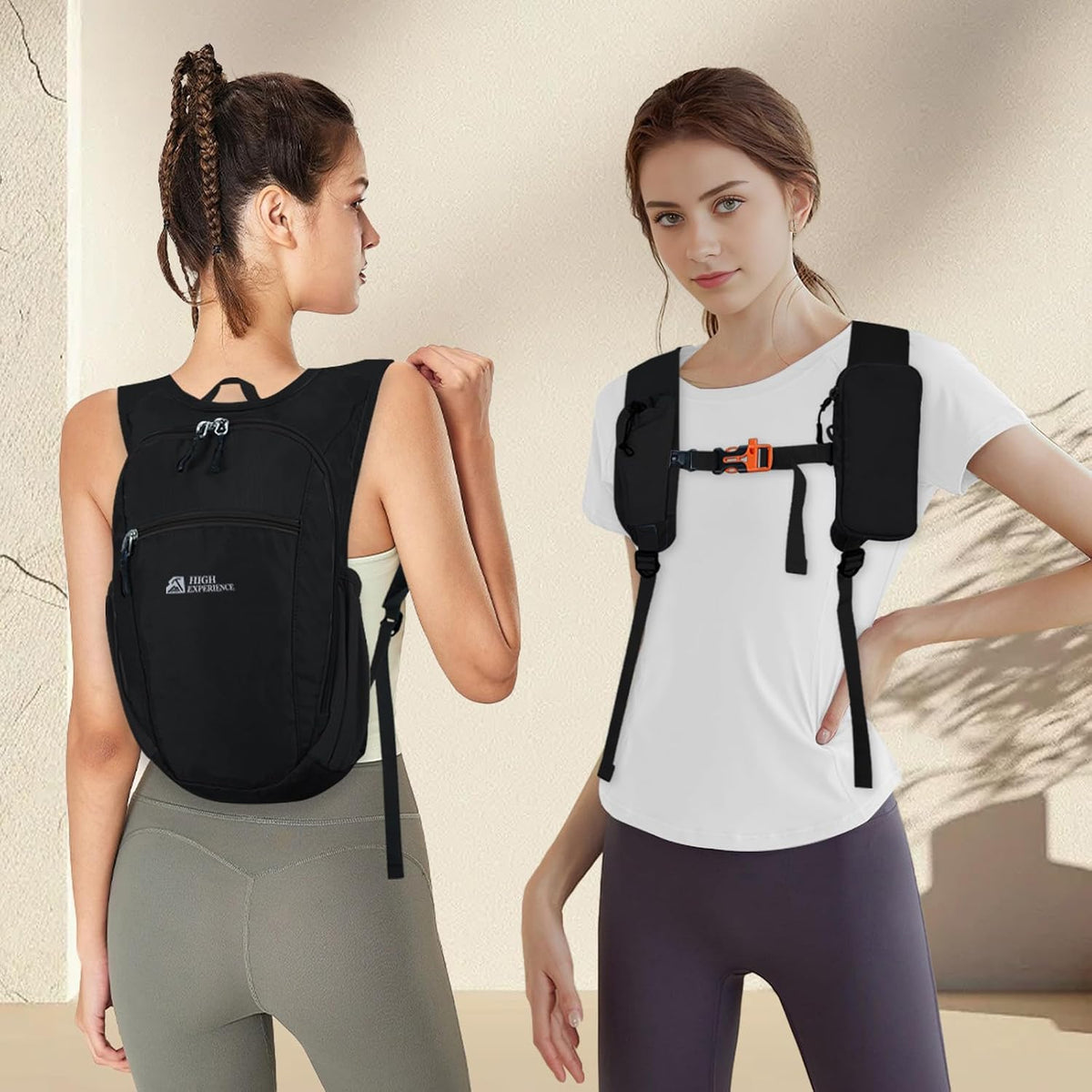 Small Hiking Backpack Packable Lightweight for Women Men
