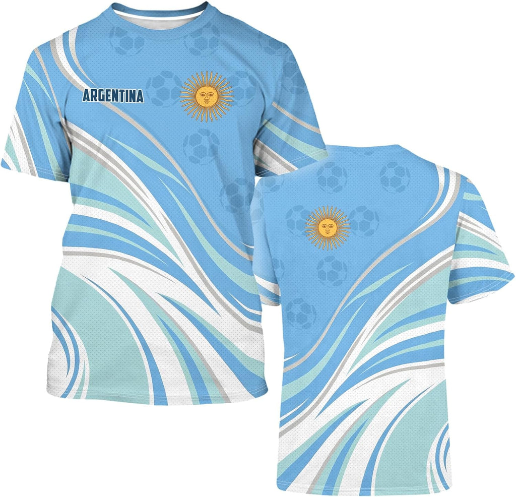 Mens Soccer Jersey Men's Clothing Short Sleeve Top Adult Sports Fan T Shirts for Men Women