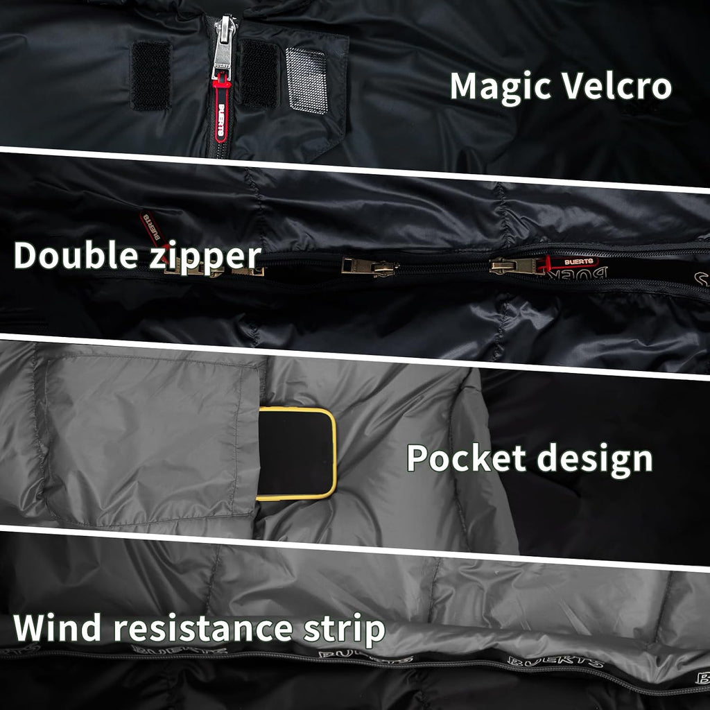 Down Sleeping Bag for Adults. 680FP Ultralight Portable, Backpacking Sleeping Bag for Hiking, Camping, Mountaineering.
