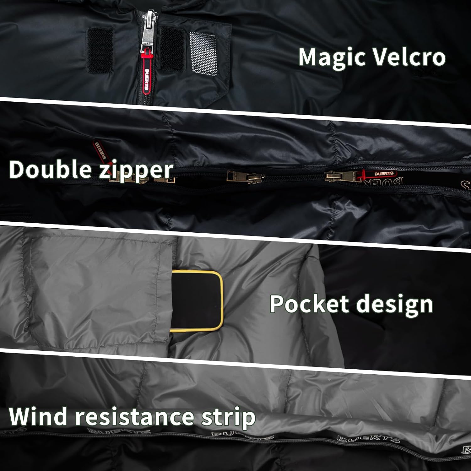 Down Sleeping Bag for Adults. 680FP Ultralight Portable, Backpacking Sleeping Bag for Hiking, Camping, Mountaineering.