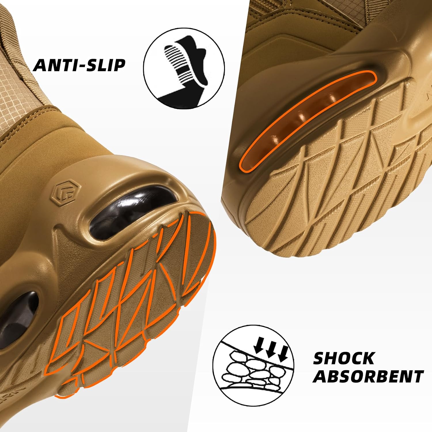 Military Tactical Boots Women Wide Waterproof 6 Inches