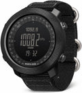 NORTH EDGE Military Watch for Men Large Face Tactical Survival Digital Wrist Watch with Altimeter, Compass, Barometer, Waterproof, Pedometer for Outdoor Sports & Hiking (Apache)