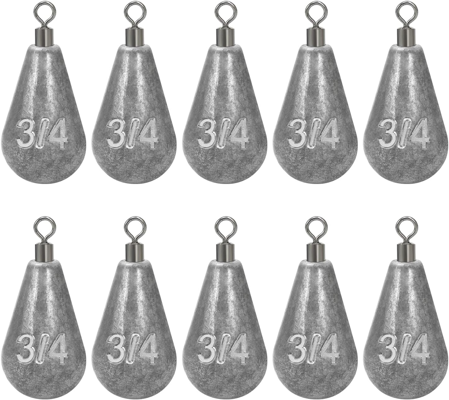 BLUEWING Casting Swivel Bell Sinkers Fishing Weights 1/2oz-8oz Drop Shot Dipsey Lead Saltwater