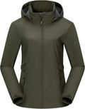 Outdoor Ventures Women's Fleece Lined Rain Jacket Waterproof Softshell Coat