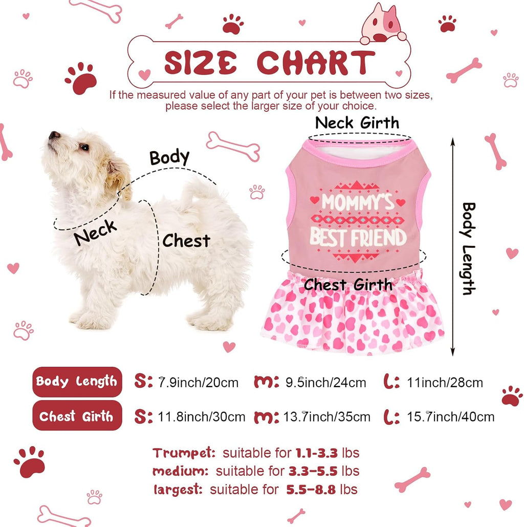 6 Pack Girl Dog Clothes Pet Dress Shirt Female Cute Dog Sundress Puppy Summer Apparel Clothes Outfits with Ruffles for Pets Cats(Extra Small)