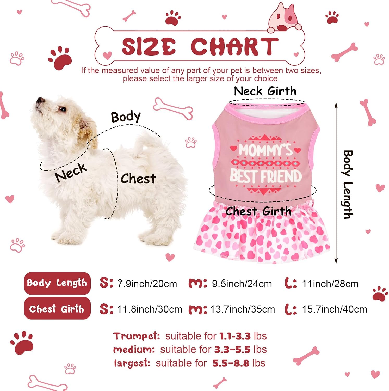 6 Pack Girl Dog Clothes Pet Dress Shirt Female Cute Dog Sundress Puppy Summer Apparel Clothes Outfits with Ruffles for Pets Cats(Extra Small)