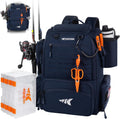 KastKing Bait Boss Fishing Backpack with Rod Holders, 4 Tackle Boxes