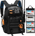 50L Fishing Backpack with 2 Rod Holders Storage, Comfortable Straps