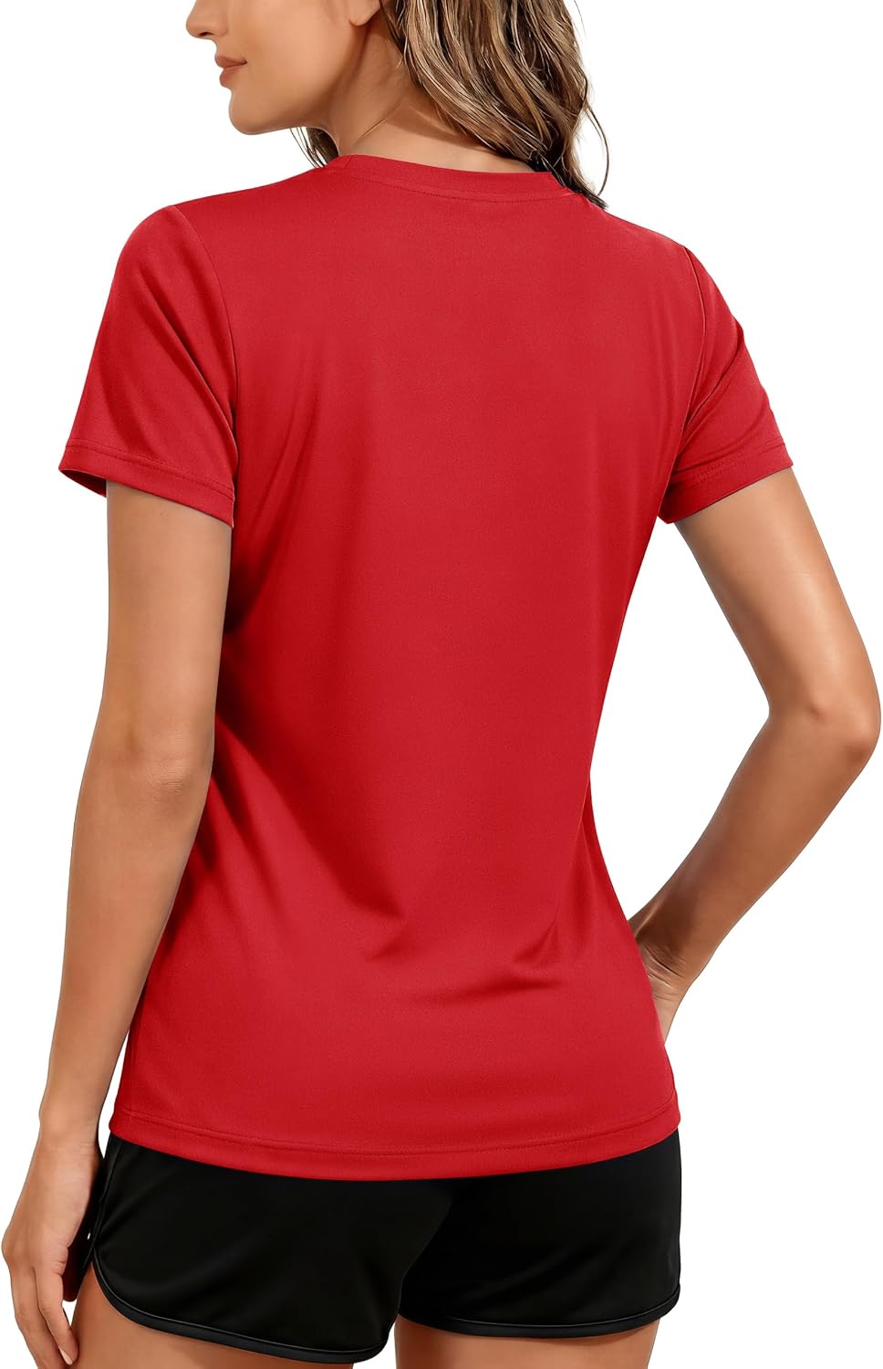 TACVASEN Women's Short Sleeve Workout Shirts UPF 50+ Sun Protection Quick Dry Athletic Tops for Running Gym Tee