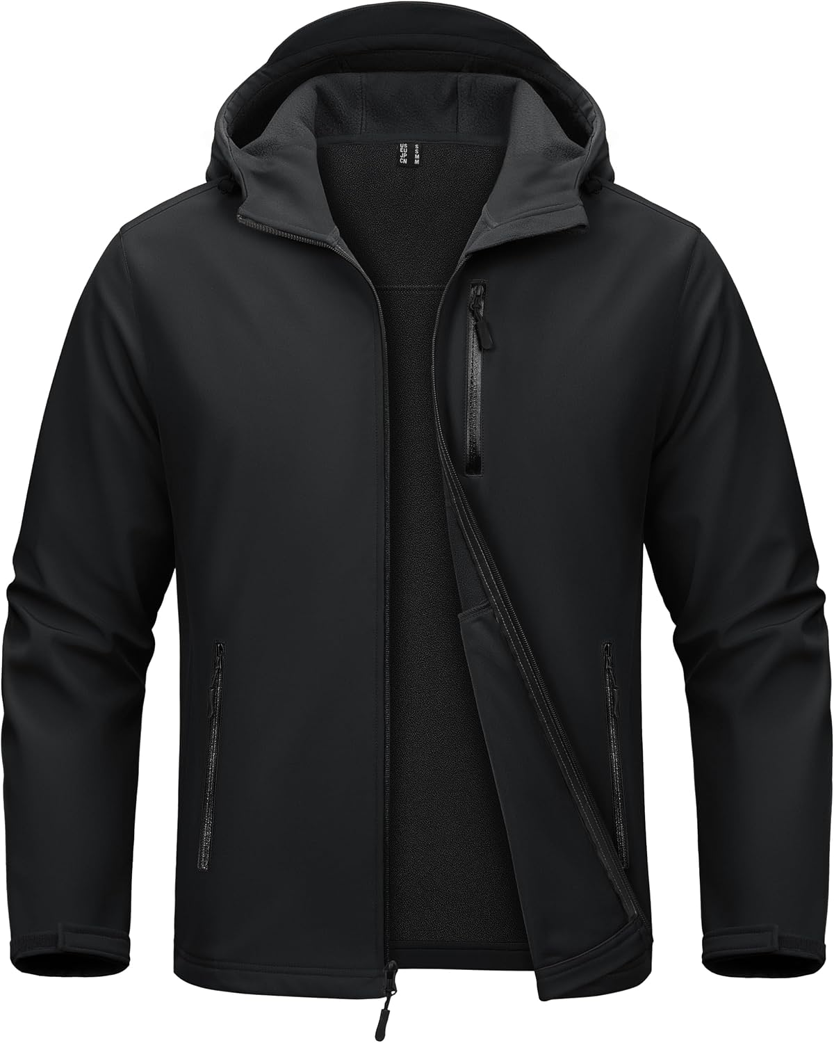 MAGCOMSEN Men's Jacket Waterproof Fleece Lightweight Softshell Rain Coat