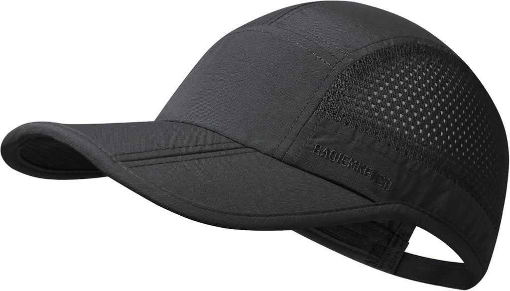 GADIEMKENSD Mens Folding Outdoor Hat Long Brim UPF 50+ Sun Protection
