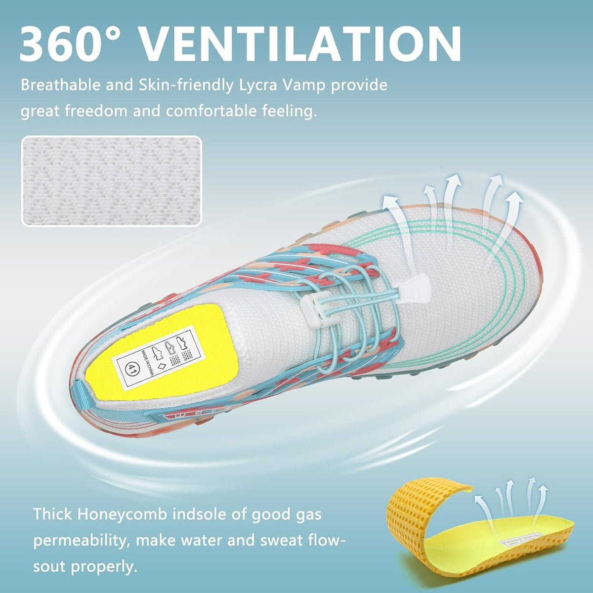WateLves Water Shoes Mens Womens Barefoot Beach Swim Shoes Quick-Dry Aqua Socks Pool Shoes for Surf Yoga Water Aerobics