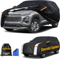 Chevrolet Chevy Equinox Car Cover 100% Waterproof All Weather, Gift with Towel, SUV Car Cover Custom Fit 2005-2026 Chevrolet Equinox, Full Exterior Covers Rain Sun UV Protection with Door Zipper.