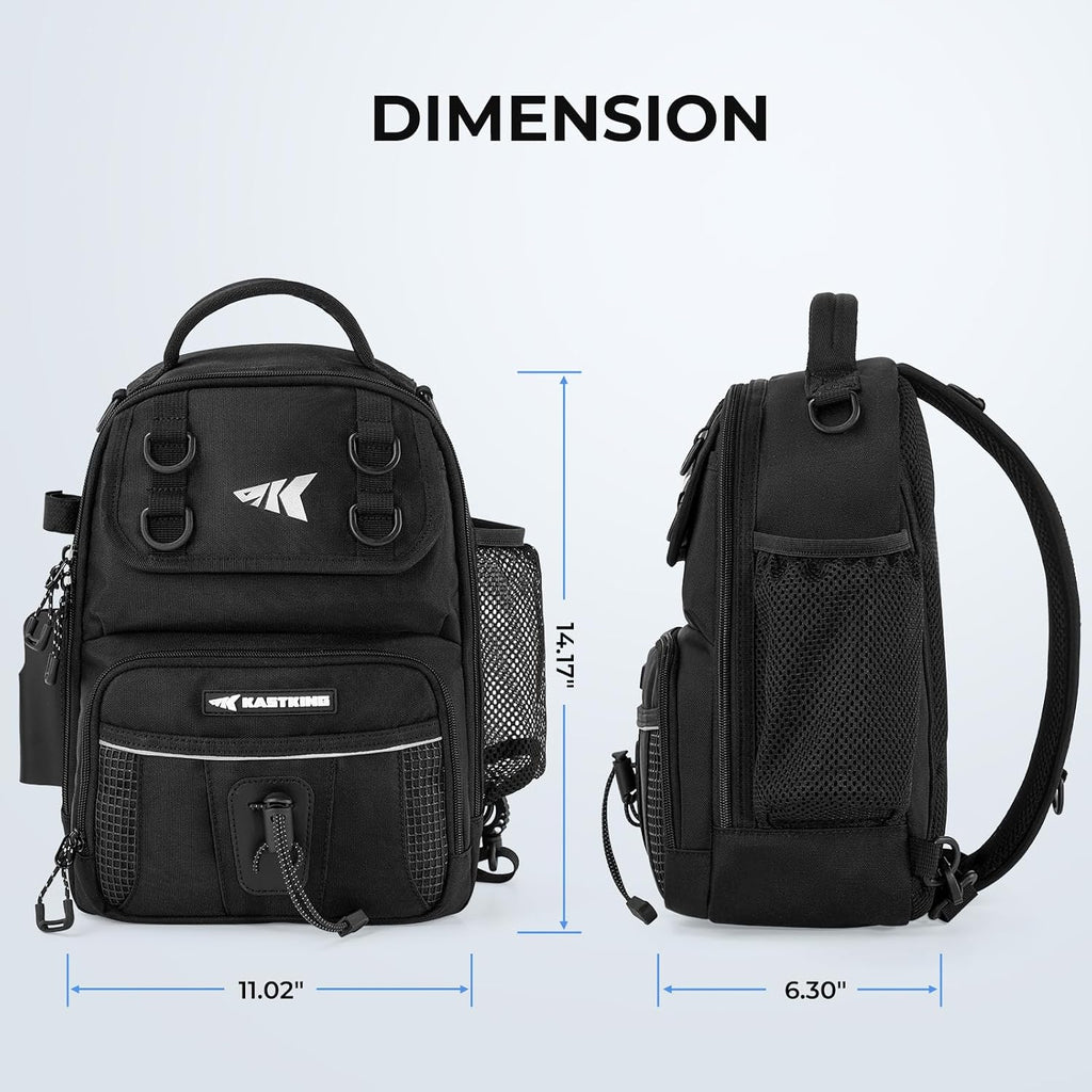 KastKing BaitSpace Fishing Sling Bag, Fishing Backpack with Rod Holder