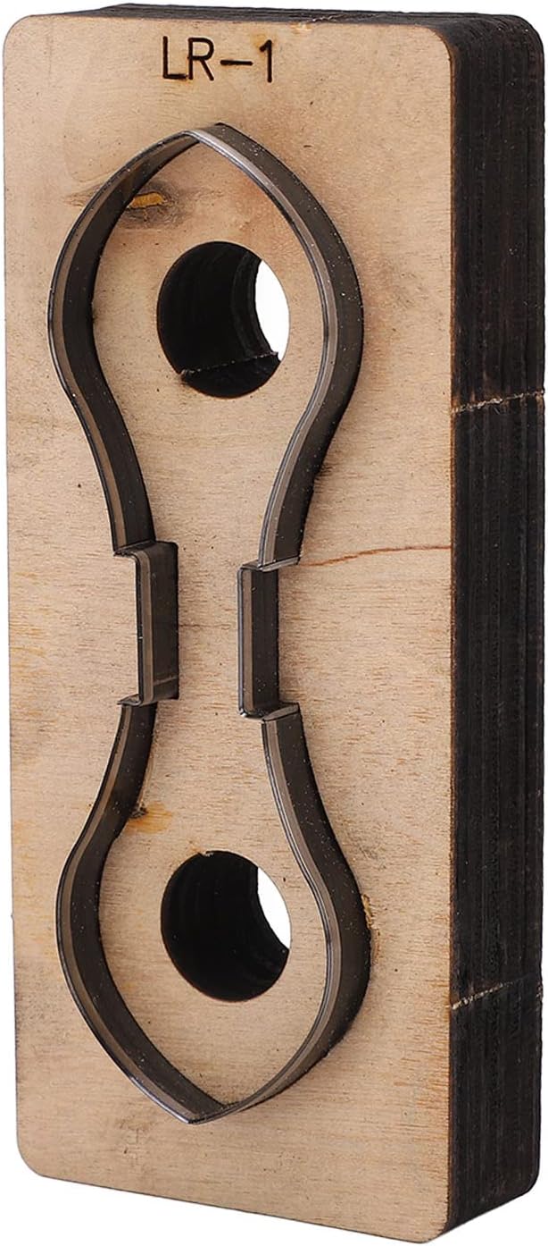 Hyuduo Leather Cutting Die, Alloy Steel Stamping Punching Cutter for DIY Leather Craft, Handmade Wallet Belt Making, Scrapbooking, High Density Metal Punch Mold for Craft Enthusiasts