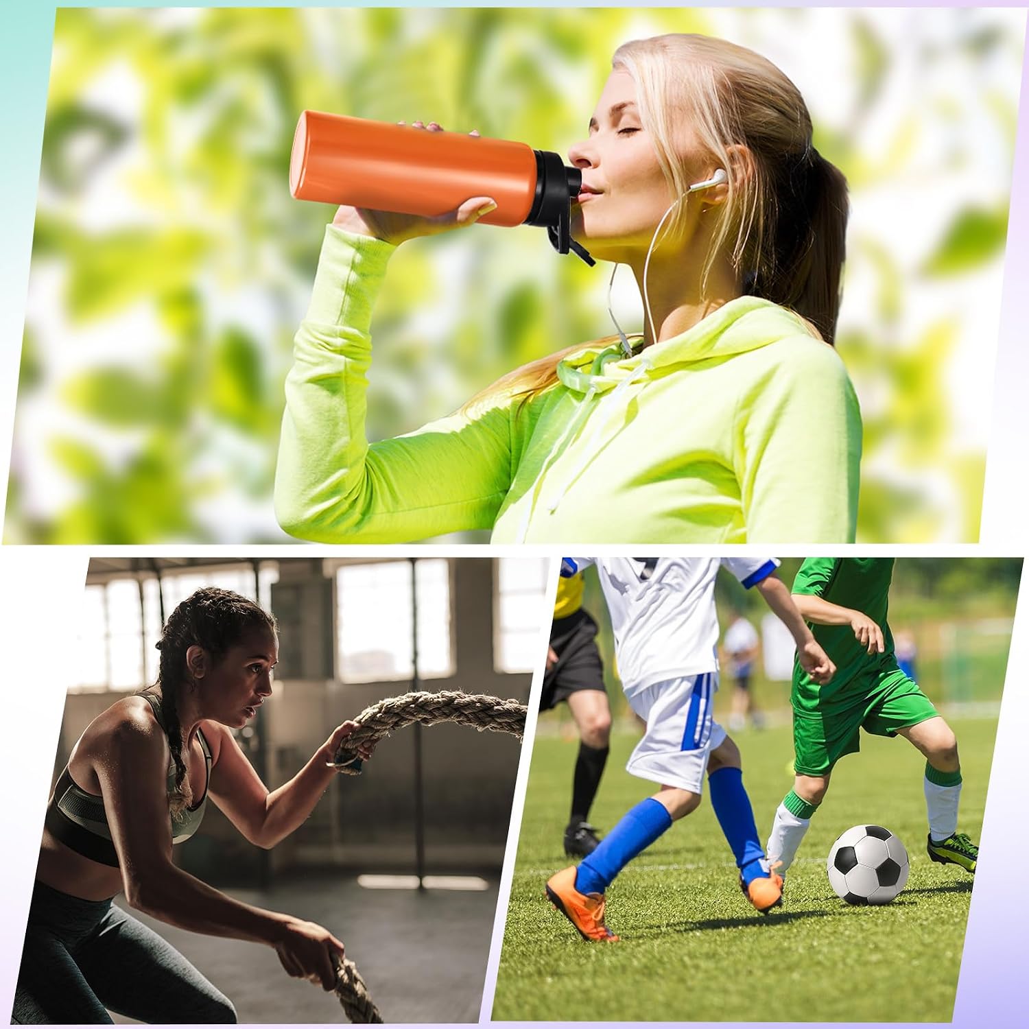 Mimorou 25oz Reusable Aluminum Water Bottles Bulk