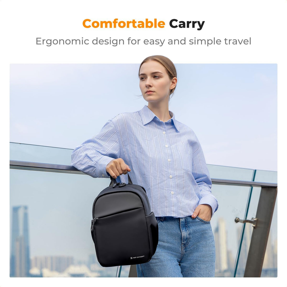 K&F CONCEPT Camera Backpack, Lightweight Compact Camera Bag 5L