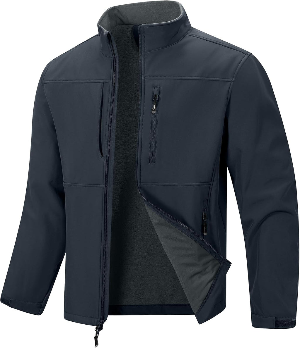 33,000ft Men's Lightweight Softshell Jacket Fleece Waterproof Windbreaker
