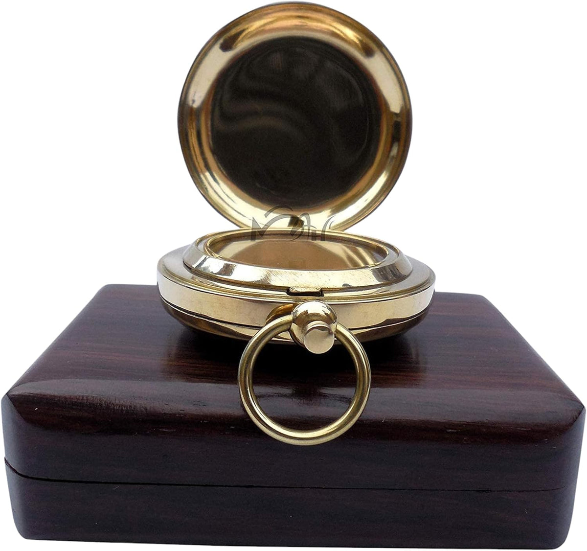 Brass Compass Gift – Push Button Compass Keepsake Gift for Son, Boys, Men, Graduation Gift, Birthday Gift Idea, Inspirational Motivational Gift for Him, Unique Gift Idea, Collectible Desk Decor