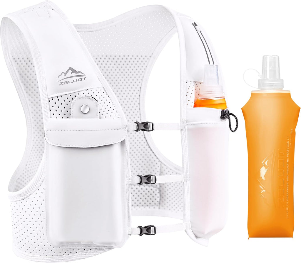 Zelvot Running Vest for Women Men, Touchscreen Phone Pocket