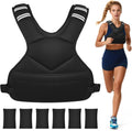 Ragebby Adjustable Weighted Vest for Women Men, 4-10lb/12-18lb/ Vest with 6 Ironsand Weights, Weight Vest with Reflective Strip for Running, Walking, Exercise, Strength Training