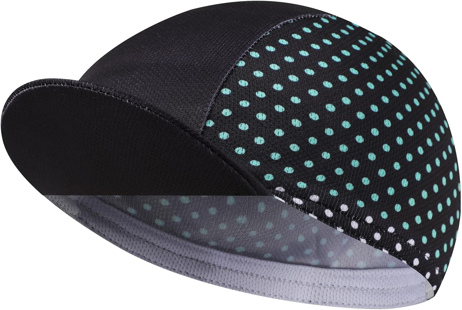 Black Cycling Cap - Polyester Funny Cycling Hat-Under Helmet - Cycling Helmet Liner Breathable&Sweat Uptake