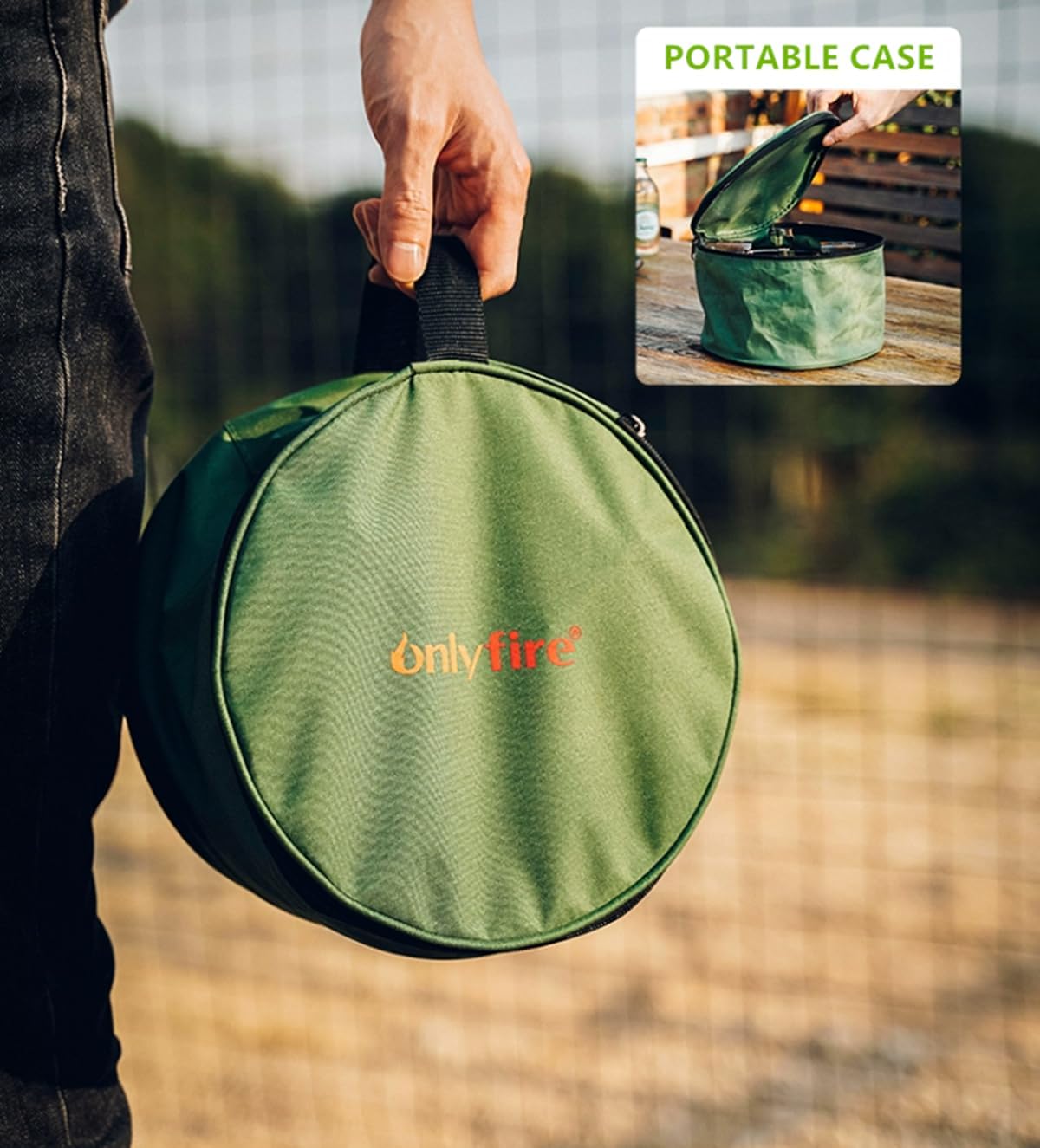 Portable Camping Gas Stove with Storage