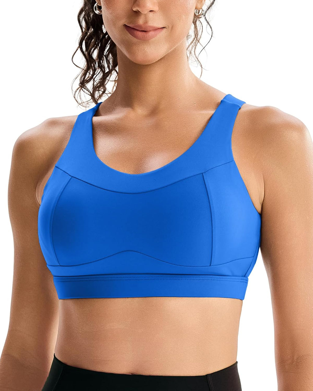RUNNING GIRL High Impact Sports Bras for Women,Racerback Running Bra Workout Crop Tank Tops Longline Sports Bra Push up